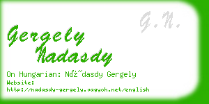 gergely nadasdy business card